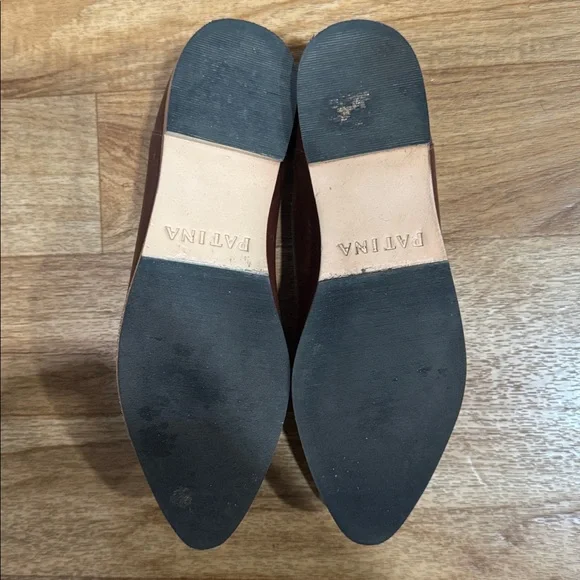 patina Brown Leather Loafers - Picture 6 of 6